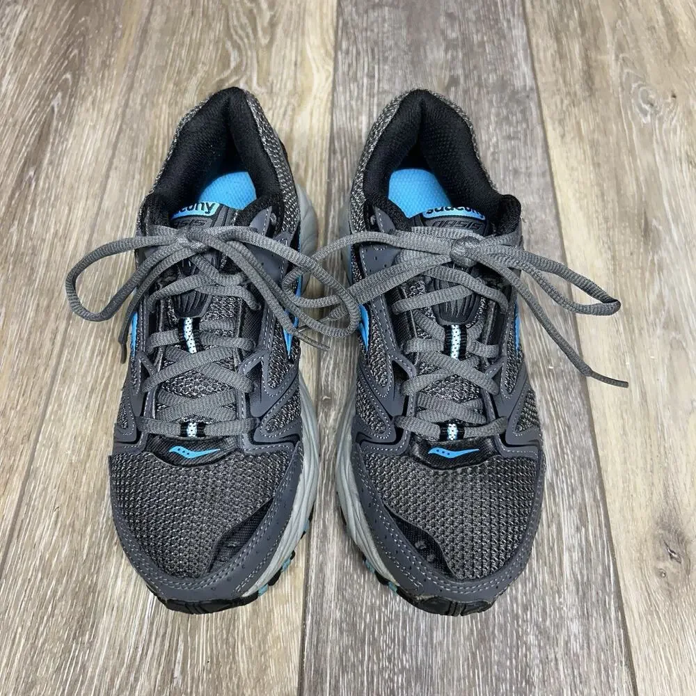Saucony Oasis 2 Womens US Size 7.5 15210-1 Gray Blue Black Running Sneaker Shoes